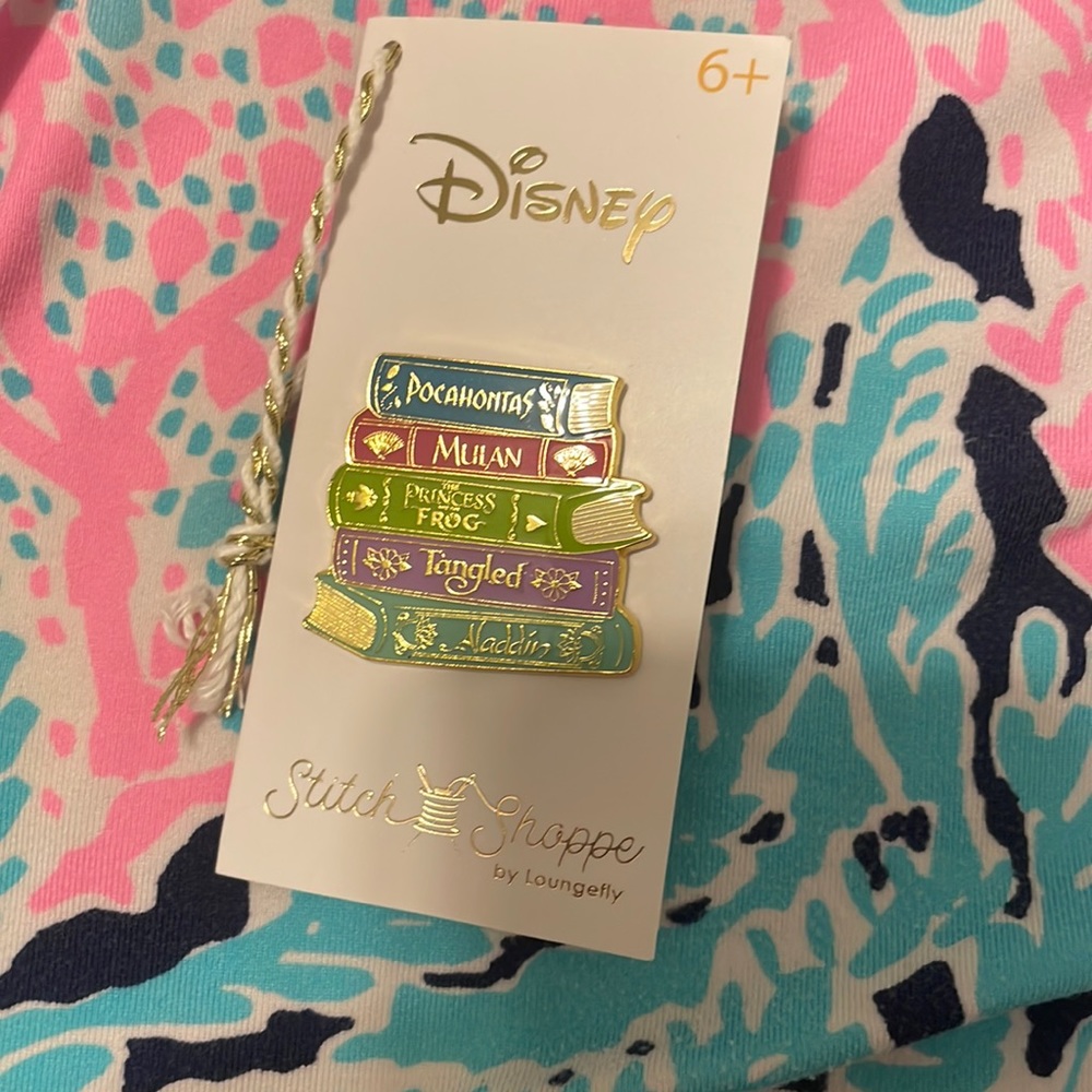 NWT Loungefly Stitch Shoppe Disney Princess Books vol. 2 Pin